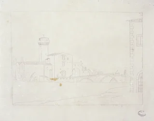 Brug over de Arno in Pisa